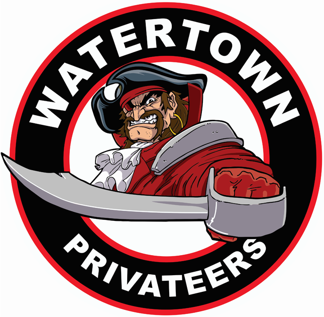 Watertown Privateers 2012-2014 Primary Logo iron on heat transfer
